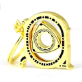 Miniatyrbillede 1 af 5: Spinning Rotor Nøglering Kreativ Bil Fans Autodele Model Wankel Rotationsmotor Nøglering Nøglering Kæde Nøglering Nøgleholder. gold