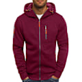 Miniatyrbillede 1 af 4: Herre Hoodies Sweatshirt Zip Up Letvægtsjakker 1 Red M