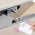 Miniatyrbilde 1 av 8: Skaplås, Smarte NFC Elektroniske Låser for Skuff, Skjult Kortlås for Treskap Kjøkkenskap Matbod Møbler (Android IOS)