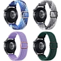 Pikkukuva 1 / 5: 0,78 tuuman punotut nylon-joustonauhat Samsung Galaxy Watch 4/5/6/Active2 40 tuuman ja 44 tuuman kelloihin