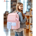 Miniatyrbilde 2 av 6: Skolesekk for jenter, barnesekk for barn i alderen 6 til 10 år, barnehagesekk for jenter, lett og vanntett nylon skolesekk for jenter