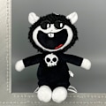 Miniatyrbild 2 av 3: Nightmare Critters Plyschleksak Yarnaby Plushies Stoppade Djur Poppy Playtime Dockor Barnpresenter Black Sheep-Red Tongue