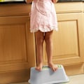 Miniatyrbillede 2 af 6: Robust badeværelsestrin, praktisk skridsikker toiletstige i hvid og grøn til børn, alsidig trin (grøn)