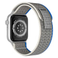 Miniatyrbild 6 av 9: Armband Trail-Band Apple Watch 42mm/44mm/45mm/49mm - Hållbar & Komfort Vit / Gul White / Yellow