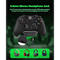 Miniatyrbilde 2 av 4: Stereo Headset Adapter Lyd Mikrofon Hodetelefon Konverter for Xbox Juster Lydbalanse