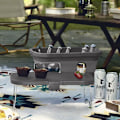 Miniatyrbilde 3 av 5: Bærbar oppbevaringskurv Utendørs Camping Sailor Kurv Sammenleggbar Multifunksjonell Piknikkurv Utendørs Sammenleggbar Eske