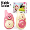 Pikkukuva 1 / 9: Lasten walkie-talkie pitkän matkan langaton lähetys summeri ulkoilma keskustelu piirretty lelu rannehihnan kanssa Pink Bear