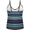 Pikkukuva 5 / 7: Naisten kaksiosainen uimapuku Gradient Color Tankini Set Top shortsit matalavyötäröinen urheilullinen uimapuku Bikini Blue+black One Size