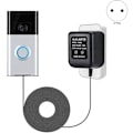 Miniatyrbillede 2 af 5: 18V 500MA Strømadapter Batterioplader Adapter til Ring Doorbell Udendørs EU Stik
