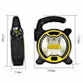Miniatyrbilde 3 av 3: LED Lommelykt Multifunksjonell Campinglykt Bærbar Utendørs Campinglanterne Belysning Nød COB LED Spotlight Lommelykt for Camping Plen