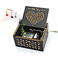 Miniatyrbild 2 av 5: Kan inte låta bli att bli kär i trämusikbox, antika graverade speldosor för kärlek, en trämusikbox