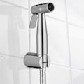 Miniatyrbillede 4 af 7: Håndholdt bidet-sprøjte, rustfrit stål børstet nikkel spray kit, badeværelse stofble rengøring, bærbar rustfri brusehoved Single handheld spray gun