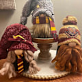 Miniatyrbillede 4 af 5: 1/2/3 STK. Potter Tema Gnome Sæt Granger Weasley Plys Dukker Julepynt Gaveindretning