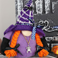 Miniatyrbilde 2 av 4: Halloween dekorasjon ansiktsløs dverg dukke ornamenter Rudolph dukke edderkopp flaggermus party layout