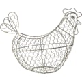 Pikkukuva 2 / 4: Kananmunakori, kana-aiheinen, valmistettu metalliverkosta, suojaa kaikenlaisilta iskuilta ja onnettomuuksilta. 32 x 16 cm