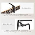Miniatyrbild 6 av 7: 4-i-1 Capo för gitarr med extraktor för stallpinnar, capo för akustisk, elektrisk, klassisk gitarr, bas, ukulele, banjo, mandolin, svart Gold