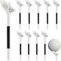 Miniatyrbillede 1 af 7: 10 stk. Golfbold Tee, Golf Tees Bambus 83mm Flightpath Plast Golf Tees, 10° Letvægts Trænings Golf Tee Holder