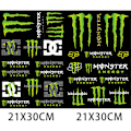 Miniatyrbild 4 av 4: Racing Motorcycle Monster Energy Sticker Helmet Decal