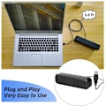 Miniatyrbilde 2 av 4: Bærbar PC Liten Lyd Datamaskin Skrivebordshøyttaler Multimedia Skrivebord Lang Stripe Lyd