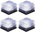 4-pack LED Solbelysning i Glas för Markbelysning