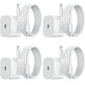 Pikkukuva 1 / 7: iPhone-laturi - Pikalaturi - Adapteri + Kaapeli 20W USB-C Valkoinen 4-pakkaus iPhone (NT) 4-pakkaus iPhone 4-Pack iPhone