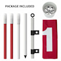 Miniatyrbilde 6 av 7: Golf Flagg 180cm for Hage Innendørs Yard Putting Green Golf Hull Cup og Flagg for Putting Praksis
