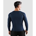 Miniatyrbillede 3 af 7: Pakke af Langærmede Løbetoppe til Mænd, Base Layer Kompressions Top T-Shirts, Hurtigtørrende Fugttransporterende Gym Atletisk Træning Workout Tee Shirts L Black+blue