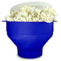 Pikkukuva 1 / 3: Silikoninen Kasaan Taittuva Popcorn-Kulho Sininen blue