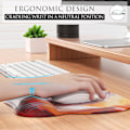 Miniatyrbillede 3 af 6: Ergonomisk musemåtte med håndledsstøtte i memory-skum, behagelig computer musemåtte til bærbar computer, smertelindrende håndledsstøtte Canyon Antelope