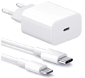 Lader for Apple - Hurtiglader 20W, Apple-kontakt, Adapter + 2m kabel Hvit, Flere størrelser tilgjengelig (Flere kombinasjoner tilgjengelig) Apple interface 1pc