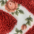 Miniatyrbillede 4 af 8: 16X24 tommer blød, fluffy absorberende skridsikker måtte mikrofiber bademåtte brusemåtte dør måtte køkkenmåtte tæppe, rød 16x24inch