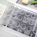 Miniatyrbillede 3 af 5: 2 STK Chokoladeform, Polycarbonat Chokoladeform, 3D Transparent Polycarbonat Chokoladeform