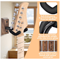 Miniatyrbild 5 av 9: Väggfäste för gitarr i trä, massiv trähängare lämplig för akustisk elgitarr bas folk ukulele mandolin Birch 2pc