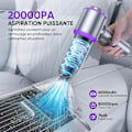 Pikkukuva 3 / 9: ®RisingFF Tehokas autonimuri, mini-imuri johdoton 20 000 PA, 4-in-1, 3 nopeutta, HEPA-suodattimella