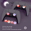 Miniatyrbild 5 av 6: 4 st mjuka silikontumgrepp, tecknade halkfria joystick-skydd, kontrollertumgrepp tillbehör reservdelar för PS4, PS5, Xbox Series