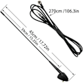 Miniatyrbilde 4 av 4: Bil Tak FM Radio Antenne Kit (Base+Mast)+Antennekabel For Peugeot Boxer 2001-2011 Citroen Relay 2001-2011 Fiat Punto