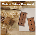 Miniatyrbild 2 av 9: Väggfäste för gitarr i trä, massiv trähängare lämplig för akustisk elgitarr bas folk ukulele mandolin Black Walnut 2pc
