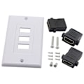 Pikkukuva 3 / 5: 3-Porttinen HDMI 2.0 Seinälevy Komponentti HDMI Komponentti Komposiitti Audio Seinäkiinnityspistorasia, Tukee Täydellisesti 4K 60Hz 1080P (3 HDMI)