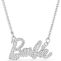 Pikkukuva 1 / 5: Barbie Crystal Script Logo Kaulakoru xixl Hopea Silver