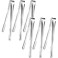 Miniatyrbillede 1 af 5: Pakke med 6 rustfrie stålispincetter til is, 15 cm ispincetter, sukkertang, sukkertang