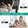 Miniatyrbild 5 av 7: Digital väckarklocka, stor skärm väggklocka, digital väckarklocka, datum/temperatur, ℃/℉ växling, tidsminne, 2 larm.