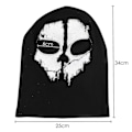 Pikkukuva 2 / 4: Aavemaski - Balaclava Moottoripyörä Paintball Yksi Koko Väri Musta