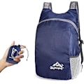 Pikkukuva 1 / 7: Erittäin kevyt taitettava reppu, pieni vaellusreppu, kestävä kevyt pakattava reppu miehille ja naisille, ulkoiluun ja matkustamiseen navy Blue