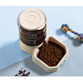 Miniatyrbillede 4 af 7: Automatisk foderdispenser til hunde og katte, BPA-fri, tyngdekraftspåfyldning, nem at rengøre, selvfodring. White-Feeder