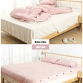 Miniatyrbild 3 av 6: 12-pack Bomulls-/Plasttäcke Klipp Non-Slip Täcke Klipp Täcke Klipp Täcke Hållare Filt Täckmatta Gardin Strumpor Madrassöverdrag pink plastic