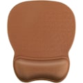 Miniatyrbild 1 av 6: Ergonomisk musmatta med handledsstöd i minnesskum, bekväm datormusmatta för bärbar dator, smärtlindrande handledsstöd Pure Brown