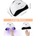 Miniatyrbild 4 av 7: 180W Nageltorkare, UV LED - Nagellamp, Bärbar Nagelverktyg med 4 Timrar, Smart Sensor, LCD Digital Display, 57 LED-pärlor, Snabbtorkande Lampa