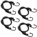 Miniatyrbild 1 av 4: 4-pack bungee-snöre för bil, stretchigt bungee-snöre med kraftiga metallkrokar, universell användning