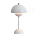 Miniatyrbillede 1 af 3: Nordisk blomsterknopp bordlampe dekorativ atmosfære lampe blomsterknopp lampe sengside svamp lampe natlys white