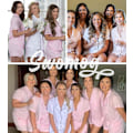 Miniatyrbild 3 av 6: Kvinnors Pyjamas Set Kortärmad Nattkläder Dam Button Down Nattkläder PJ Set med Ficka L Pink